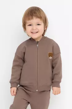 Жакет для мальчиков CROCKID, КР 302566, цвет - коричневый