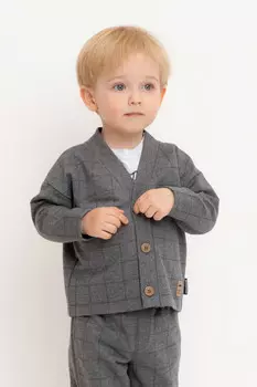 Жакет для мальчиков CROCKID, КР 302629, цвет - темно-серый