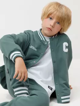 Жакет для мальчиков CROCKID, КР 302678-1, цвет - зеленый