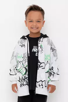 Жакет для мальчиков CROCKID, КР 302743-1, цвет - светло-серый5