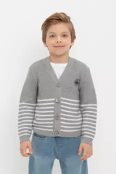 Жакет для мальчиков CROCKID, КВ 30153, цвет - серый