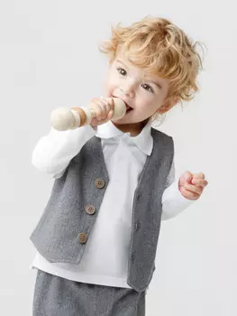 Жилет для мальчиков CROCKID, КР 302754, цвет - серый