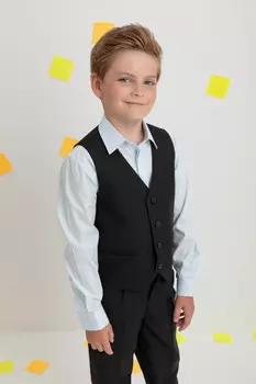 Жилет для мальчиков CROCKID, ТК 32001, цвет - черный