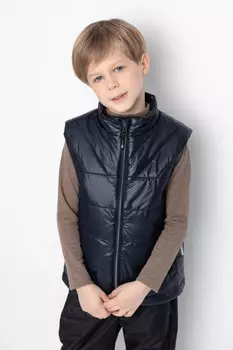 Жилет для мальчиков CROCKID, ВК 35014/2 ГР, цвет - черный