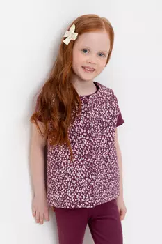 Жилет на кнопках для девочки для девочек CROCKID, КР 302575, цвет - бордовый