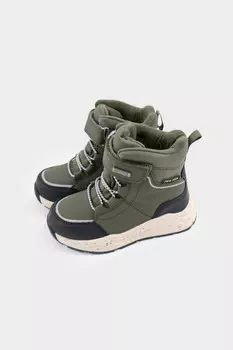 Зимние полусапоги для мальчика для мальчиков MURSU, 232204095, цвет - зеленый
