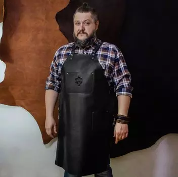 Фартук из кожи для гриля "Бостон"