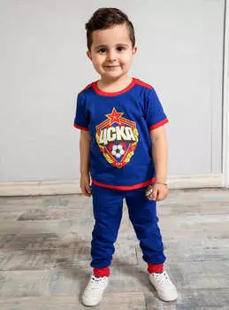 Футболка детская ЭМБЛЕМА, цвет синий (98)