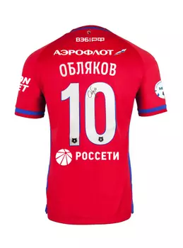 Футболка домашняя 2022/2023 с автографом ОБЛЯКОВА (L)