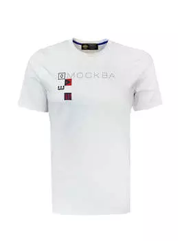 Футболка из фактурного трикотажа МОСКВА, белая (XXL)