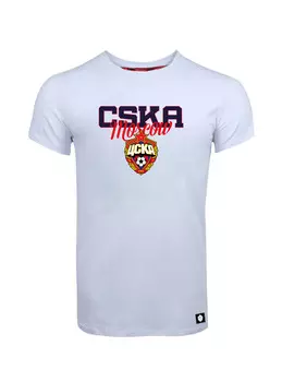 Футболка мужская "CSKA Moscow", цвет белый (XXL)