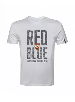 Футболка мужская "RED-BLUE", цвет серый (S)