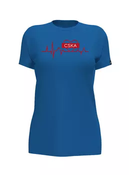 Футболка женская JOMA "CSKA в сердце" синяя (M)