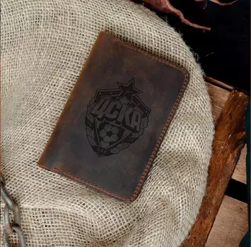 Холдер для автодокументов и паспорта, винтажный табак