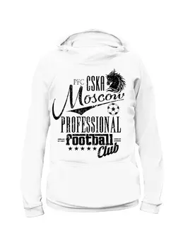 Худи "PFC CSKA Moscow", цвет белый (Мужской, XXXL)