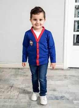 Кардиган детский ЭМБЛЕМА, цвет синий (128)