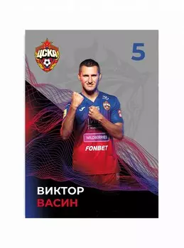 Карточка для автографа Васин 2021/2022