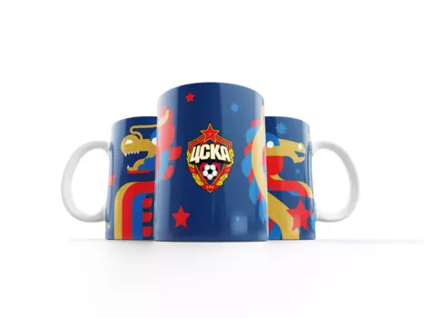 Керамическая кружка "Конь и дракон"