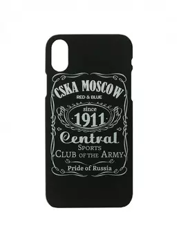 Клип-кейс для iPhone "CSKA MOSCOW 1911" cover, цвет чёрный (IPhone X)