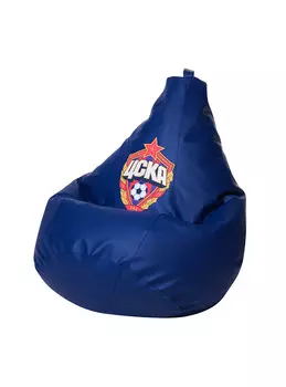 Кресло-мешок синяя Экокожа