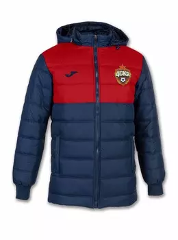 Куртка утеплённая красно-синяя с цветной эмблемой (XXXL)