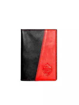 Обложка для паспорта, красный/синий
