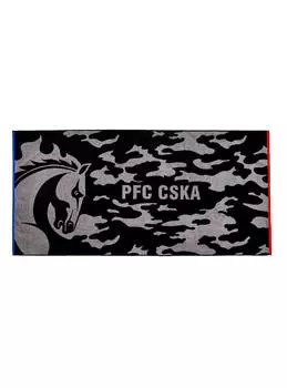 Полотенце PFC CSKA CAMO 140 х 70 см, цвет чёрный