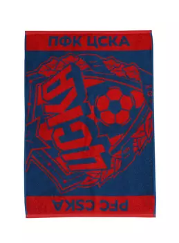 Полотенце ПФК ЦСКА 50 х 70 красно-синее