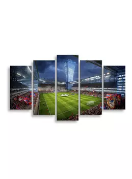Пятимодульная картина "Стадион" (100х60)
