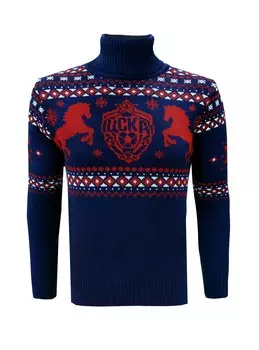 Свитер с горлом вязаный ЭМБЛЕМА (M)