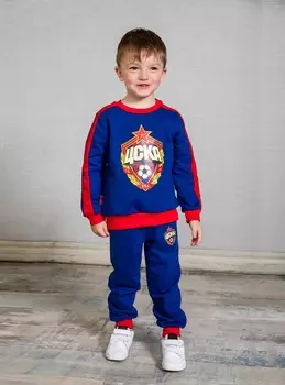 Свитшот детский ЭМБЛЕМА, цвет синий (116)