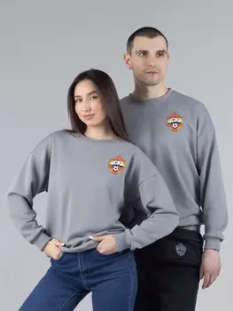 Свитшот RED BLUE, цвет серый (S)