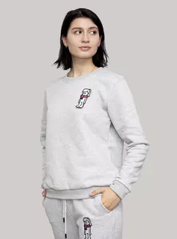 Свитшот женский, цвет серый (XL)