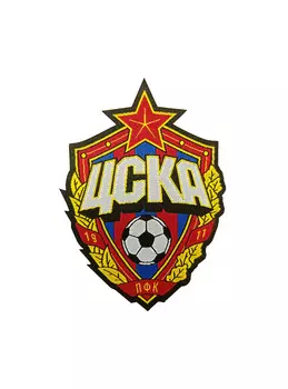 Термонашивка "Эмблема ПФК ЦСКА" 75 мм