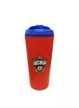 Термостакан ПФК ЦСКА, красный (350 мл)