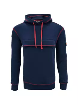 Толстовка женская со съёмным шевроном, цвет синий (XXL)