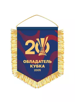 Вымпел "Обладатель Кубка УЕФА 2005" 16 х 22