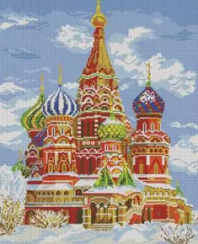 Алмазная вышивка «Храм Василия Блаженного»