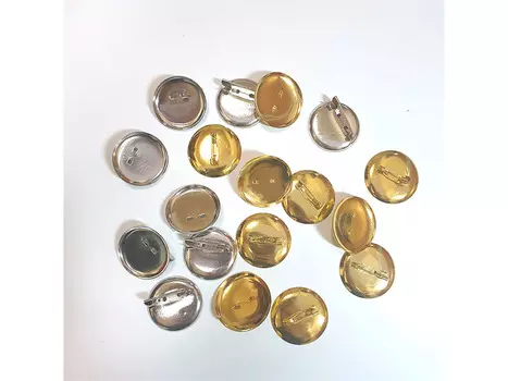 Булавка для броши (средняя, цвет серебро), 1 шт., ResinArt