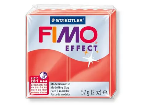 FIMO Effect 204 (полупрозрачный красный)