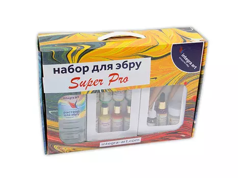 Набор для эбру «Super Pro» 9 цветов, Integra Art