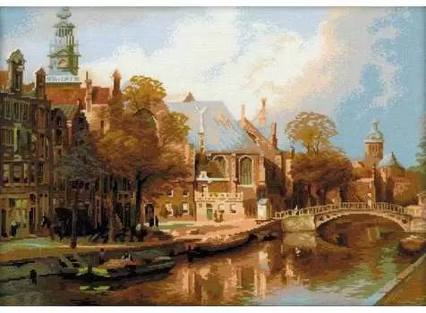 Набор для вышивания «Амстердам. Старая церковь св.Николая»
