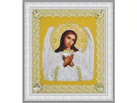 Набор для вышивания бисером «Икона Ангела Хранителя (золото) ажур»