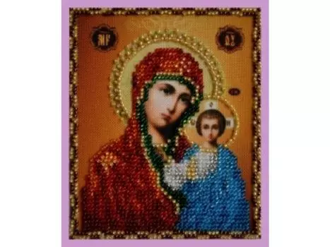 Набор для вышивания бисером Миниатюрная «Казанская Икона Божией Матери»