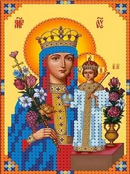 Рисунок на ткани «Богородица Неувядаемый цвет»