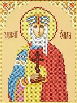 Рисунок на ткани «Святая Ольга»