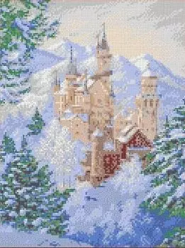Рисунок на ткани «Зимний замок»