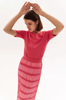 Джемпер тонкий с коротким рукавом