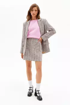 Юбка мини с накладными карманами