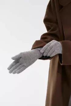 Перчатки с отворотом тачскрин